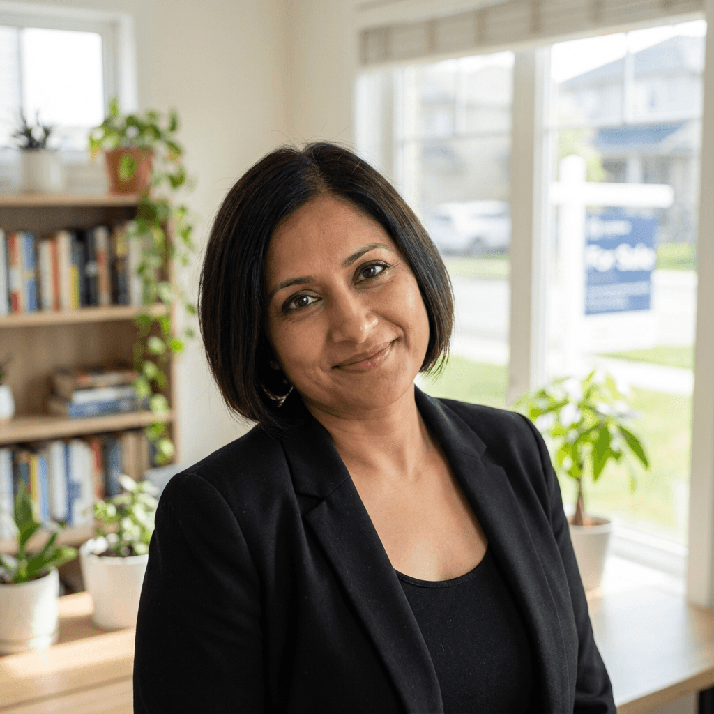 Priya Mehta with a calm professional expression